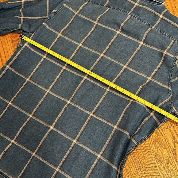 XXL Abercrombie And Fitch Men's Blue Plaid Shirt - Picture 10 of 11